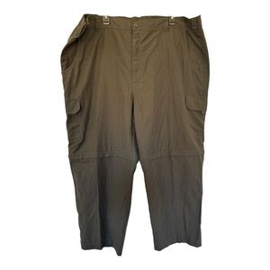 HB Harbor Bay Men's Convertible Cargo Pants in Charcoal Gray Size 2XL x 30